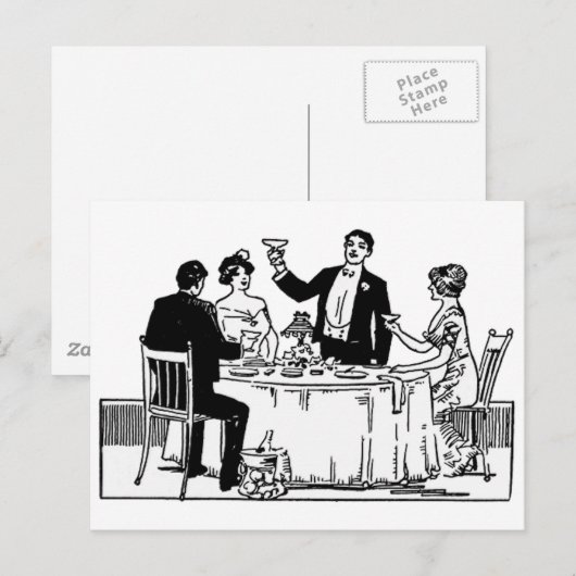 Een toast briefkaart (Voorkant / Achterkant)