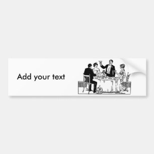 Een toast bumpersticker