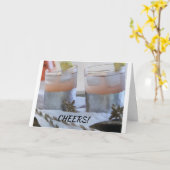 *EEN TOAST DEZE DAG SEIZOEN* CHEERS! KAART (Gele Bloem)