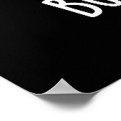 Een toast naar Butter Days Funny Food Pun Dark BG Poster (Hoek)