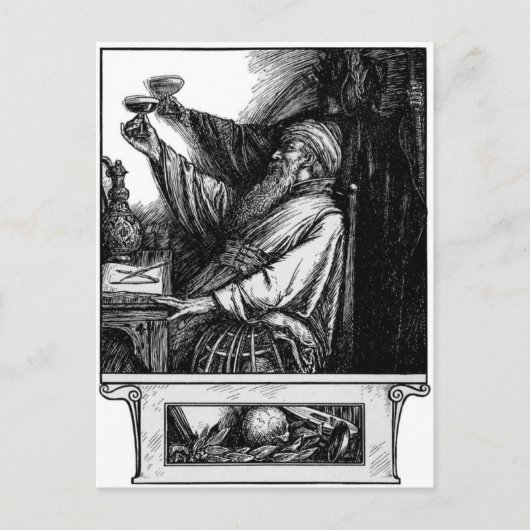 Een toast naar de dood briefkaart (Voorkant)