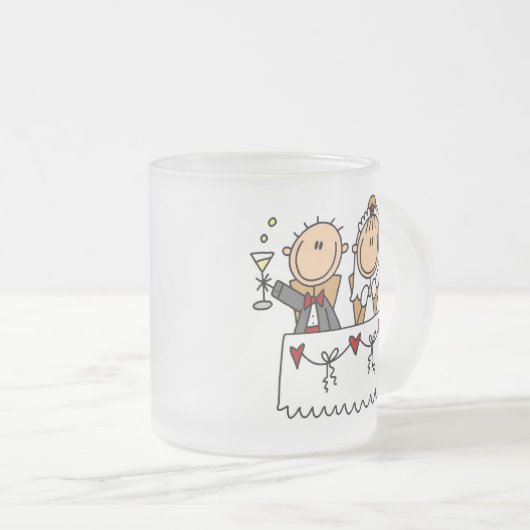 Een toast naar de Mok van de bruid en van de groom (Voorkant rechts)