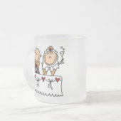 Een toast naar de Mok van de bruid en van de groom (Voorkant links)