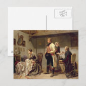 Een toast naar het koppel. briefkaart (Voorkant / Achterkant)