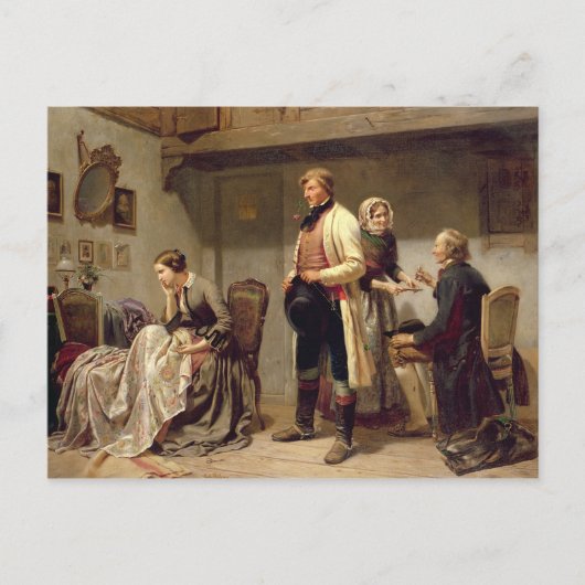 Een toast naar het koppel. briefkaart (Voorkant)