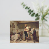 Een toast naar het koppel. briefkaart (Staand voorkant)