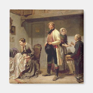 Een toast naar het koppel. magneet