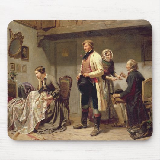 Een toast naar het koppel. muismat (Voorkant)