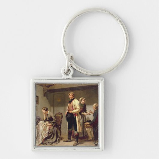 Een toast naar het koppel. sleutelhanger (Voorkant)