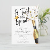 Een toast op de aankondiging van het Afstudeerder (Staand voorkant)