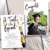 Een toast op de aankondiging van het Afstudeerder