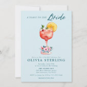 Een toast op de bruid bruids douche uitnodiging (Voorkant)