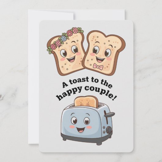 Een toast op het gelukkige paar Funny Wedding Kaart (Voorkant)