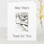 EEN TOAST OP "NIEUW BEGIN" IN JE LEVEN KAART (Gele Bloem)