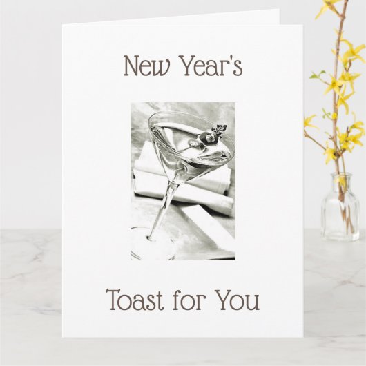 EEN TOAST OP "NIEUW BEGIN" IN JE LEVEN KAART (Gele Bloem)