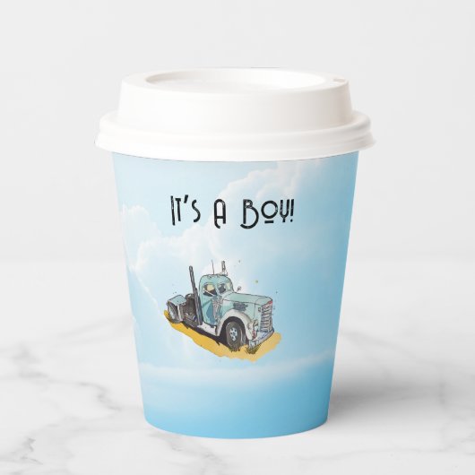 Een toast op onze kleine chauffeur papieren bekers (Voorkant)