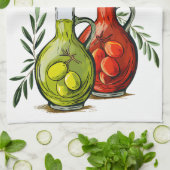 Een toast op Palestina Olijfolie زيتون فلس ط ي ن Theedoek (Gevouwen)