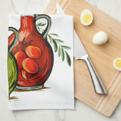 Een toast op Palestina Olijfolie زيتون فلس ط ي ن Theedoek (Quarter Fold)