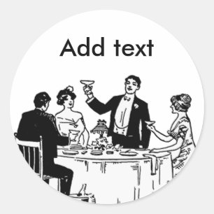 Een toast ronde sticker