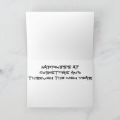 **EEN TOAST VOOR DE KEER OP DE HOLIDAAG** KAART (Binnen)