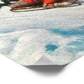 Een toboggans-schuifscène poster (Hoek)