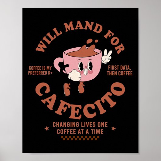 Een Toegepaste Gedragsanalist Voor Koffie Poster (Voorkant)