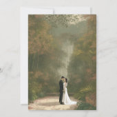 Een toegewijd team van huwelijksverkopers samenste kaart (Achterkant)