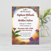 Een toegewijd team van huwelijksverkopers samenste kaart (Staand voorkant)