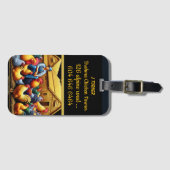 Een toegewijde Brahma kippenboer aan het werk buit Bagagelabel (Voorkant (horizontaal))