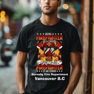 Een toegewijde brandweerman t-shirt