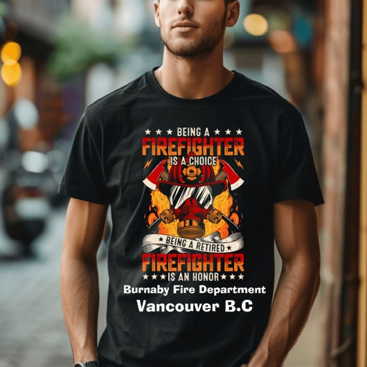 Een toegewijde brandweerman t-shirt