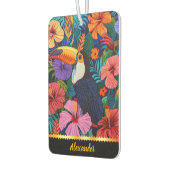 Een toekan verbergt zich tussen kleurrijke bloesem luchtverfrisser (Links)