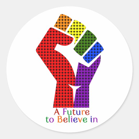 Een toekomst om in LGBT te geloven Ronde Sticker (Voorkant)