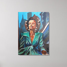 Een toekomstbeeld canvas afdruk