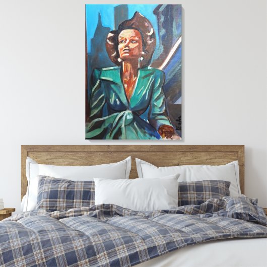 Een toekomstbeeld canvas afdruk (Insitu (Slaapkamer))