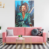 Een toekomstbeeld canvas afdruk (Insitu (Woonkamer))