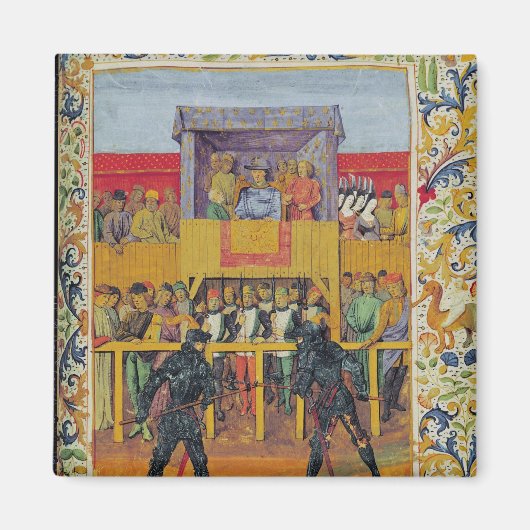 Een toernooi van de hand-naar-hand-slag magneet (Voorkant)