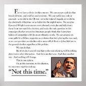 Eén toespraak. Eén droom Poster (Voorkant)