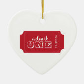 Eén toestaan keramisch ornament (Voorkant)