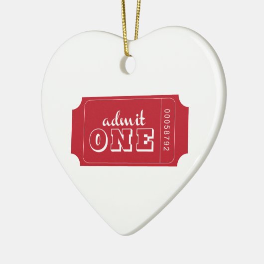 Eén toestaan keramisch ornament (Links)