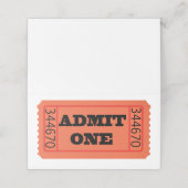 Eén toestaan plaatskaartje (Buitenkant ongevouwen)