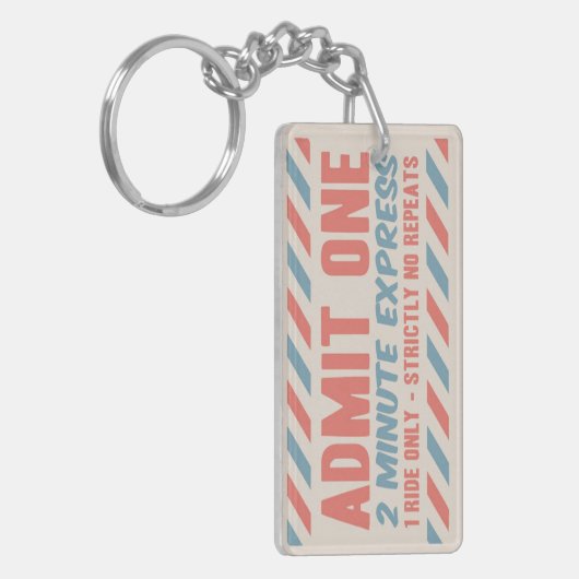 Eén toestaan sleutelhanger (Voorkant Links)