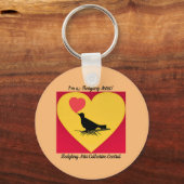 Een toetsenbord om positieve geestelijke gezondhei sleutelhanger (Voorkant)