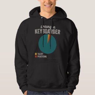 Een toetsenbordmuzikant zijn Grappige toetsenbords Hoodie