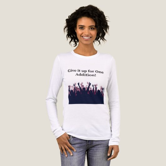 Eén toevoeging Tri-Blend shirt (Voorkant)