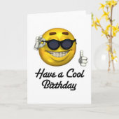 Een toffe verjaardag kaart (Gele Bloem)