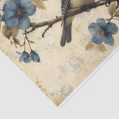 Een Toile de Jouy Bluebird Tissuepapier (Detail)