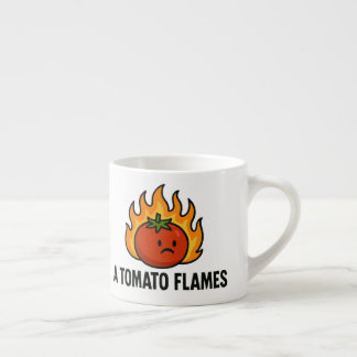 Een tomatenvlam espresso kop