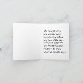 Een toost aan Vriendinnen en Vriendschap Kaart (Binnen)