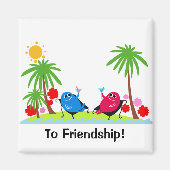 Een toost op vriendschap! magneet (Voorkant)